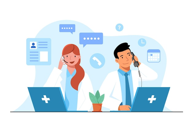 Online visit of doctors