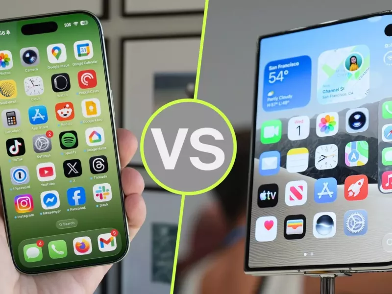 آیفون 18 پرو و پرو مکس کنار گوشی تاشوی iPhone Duo در حالت باز
